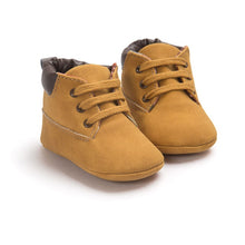 Load image into Gallery viewer, Infant Baby Boy &amp; Girl Soft Sole PU Leather First Walkers Crib Shoes 0->18 Months