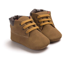 Load image into Gallery viewer, Infant Baby Boy &amp; Girl Soft Sole PU Leather First Walkers Crib Shoes 0->18 Months