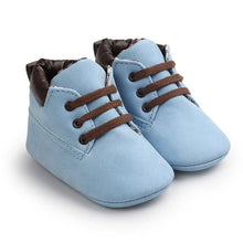 Load image into Gallery viewer, Infant Baby Boy &amp; Girl Soft Sole PU Leather First Walkers Crib Shoes 0->18 Months