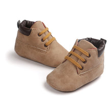 Load image into Gallery viewer, Infant Baby Boy &amp; Girl Soft Sole PU Leather First Walkers Crib Shoes 0->18 Months