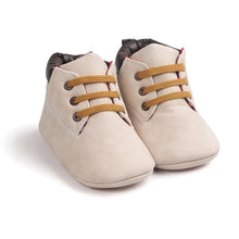 Load image into Gallery viewer, Infant Baby Boy &amp; Girl Soft Sole PU Leather First Walkers Crib Shoes 0->18 Months