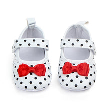 Load image into Gallery viewer, Baby Girl Shoes, First Walkers Black and White Shoes