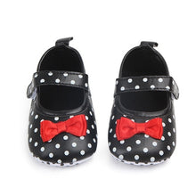 Load image into Gallery viewer, Baby Girl Shoes, First Walkers Black and White Shoes