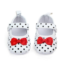 Load image into Gallery viewer, Baby Girl Shoes, First Walkers Black and White Shoes