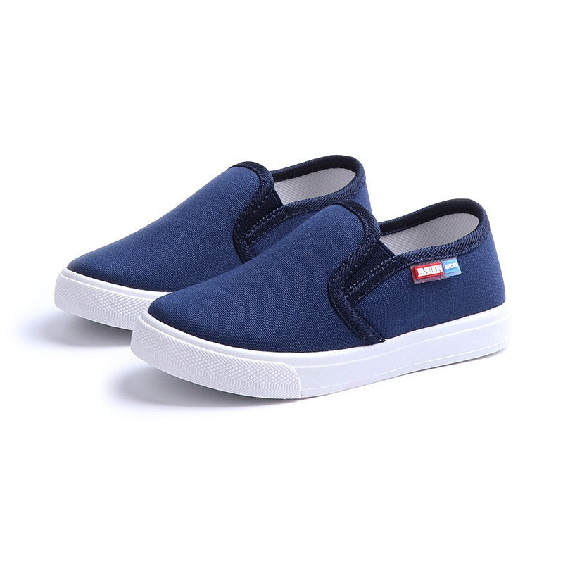 Load image into Gallery viewer, JGSHOWKITO Fashion Unisex Kids Canvas Shoes For Boys Girls Children's Casual Sneakers Soft Breathable Boys Flats All-Match 27-38