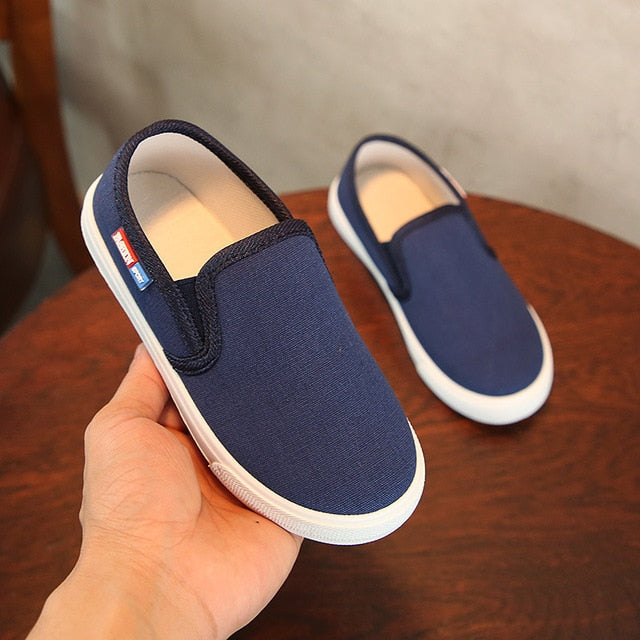 Load image into Gallery viewer, JGSHOWKITO Fashion Unisex Kids Canvas Shoes For Boys Girls Children's Casual Sneakers Soft Breathable Boys Flats All-Match 27-38