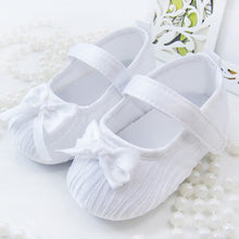 Load image into Gallery viewer, Cute Toddler Baby Kids Girls Bowknot Satin Crib Shoes Princess Shoes First Walkers Size 0-18M