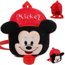 Load image into Gallery viewer, Baby mickey Harnesses Leashes minnie Plush Backpack Walking Anti-lost Bag Safety Activity Gear Children Backpack School bags