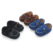Load image into Gallery viewer, Baby boy shoes for 0-18M newborn loafers, cotton soft baby moccasins