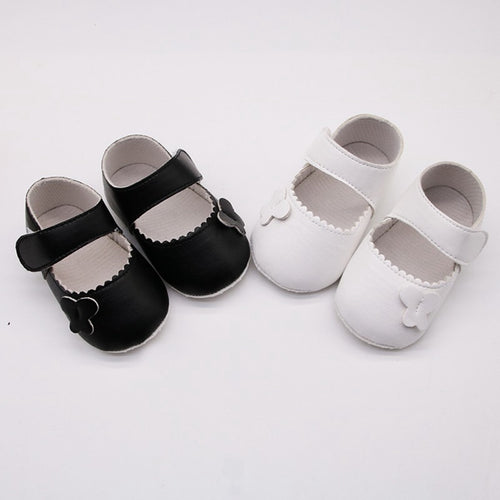 Stylish Newborn Spring Soft Bottom Non-Slip PU Casual Pre-walking Shoes Cute Baby Girls Princess Shoes 2019 Newly Baby Shoes