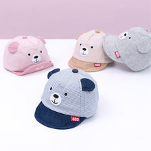 Load image into Gallery viewer, New Cartoon Bear Children Hat Spring Summer Baby Adjustable Baseball Cap Cotton Newbron Caps Soft Sunhat Baby Accessories 3-12M