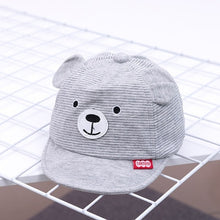 Load image into Gallery viewer, New Cartoon Bear Children Hat Spring Summer Baby Adjustable Baseball Cap Cotton Newbron Caps Soft Sunhat Baby Accessories 3-12M