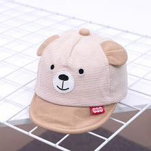 Load image into Gallery viewer, New Cartoon Bear Children Hat Spring Summer Baby Adjustable Baseball Cap Cotton Newbron Caps Soft Sunhat Baby Accessories 3-12M