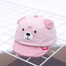 Load image into Gallery viewer, New Cartoon Bear Children Hat Spring Summer Baby Adjustable Baseball Cap Cotton Newbron Caps Soft Sunhat Baby Accessories 3-12M