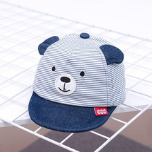 Load image into Gallery viewer, New Cartoon Bear Children Hat Spring Summer Baby Adjustable Baseball Cap Cotton Newbron Caps Soft Sunhat Baby Accessories 3-12M