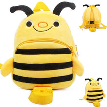 Load image into Gallery viewer, Baby Harnesses Leashes Plush Backpack Walking Anti-lost Bag Safety Baby Harness Activity &amp; Gear Children Backpack School bags