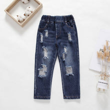Load image into Gallery viewer, Cotton Baby Girls'Trousers 2019 New Autumn Kong Jeans Girls' Mid-waist Elastic Waist Children's Clothing Korean