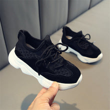 Load image into Gallery viewer, DIMI Children's Shoes 2019 Spring Girl's Soft-soled Genuine Leather Suede Shoes Fashion Brand Breathable Boys Net Cloth Sneakers