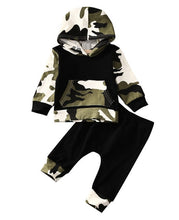 Load image into Gallery viewer, Baby Boy Hooded Tops Pants 2Pcs Outfits 0-3Y